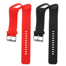 2x Silicone Wrist Band Watch Strap Holder Buckle For Polar A360 Red+Black
