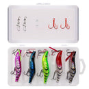 12Pcs 8Cm/14G Fishing Lure Lead Sinker Jigs Octopus Wood Shrimp Bait with S