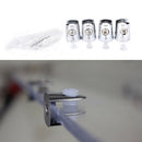 4Pcs Round Shelves Support Brackets Clamps Clips 4-6mm Glass Wooden Acrylic BX