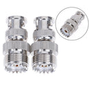 1Pc Bnc Male Plug To So239 Uhf Female Jack Rf Coaxial Adapter Cable Connector ME