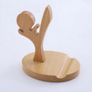 Universal Unique Wooden Kufung Style Cellphone Holder Stand Bracket For Iph