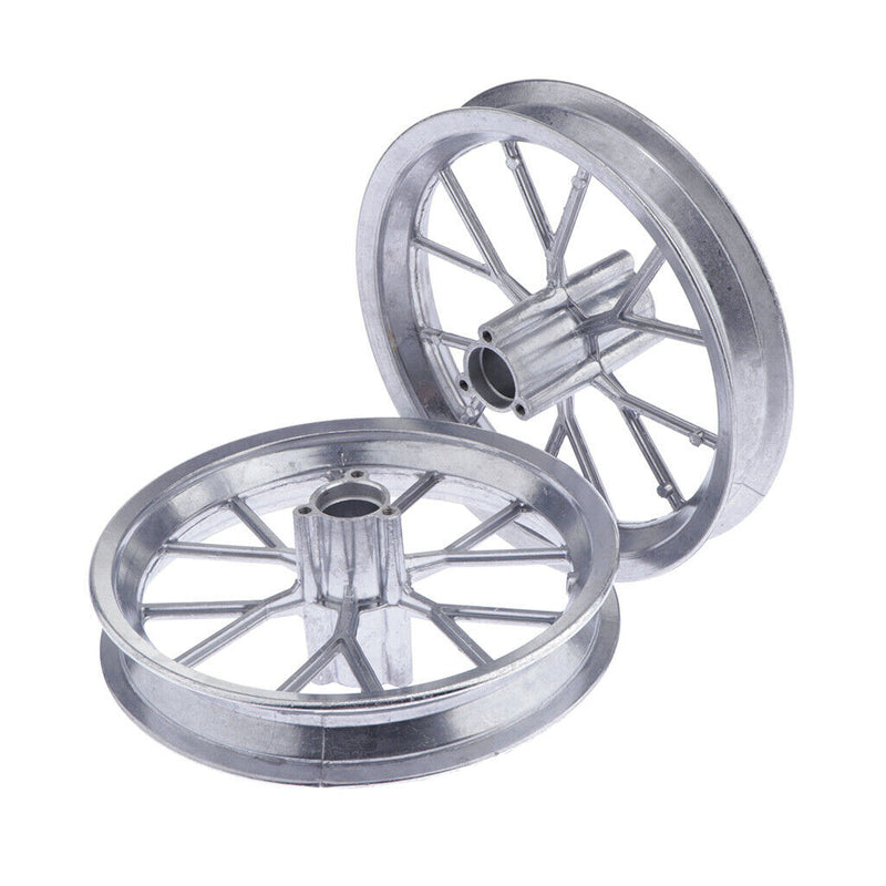 2pcs Moto Wheel Rims Tires Hubs Aluminum Alloy for 49CC Mini Motorcycle