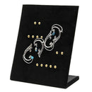 Velvet Display Stand 30 Pair Earring Standcolor Jewelery: Black P1S5
