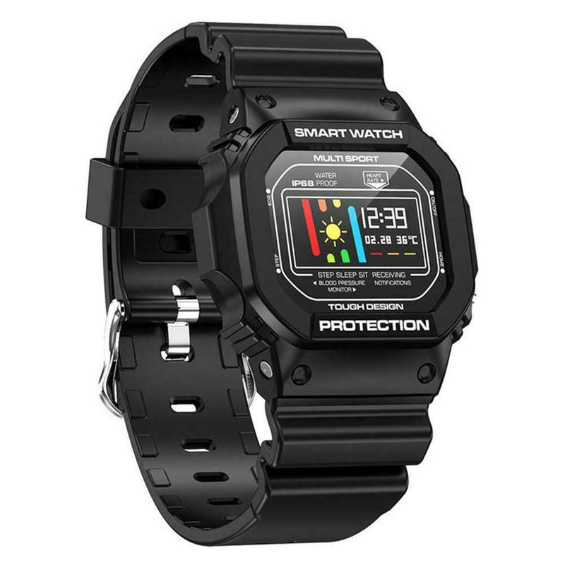 696 X12 Smart Bracelet IP68 Heart Rate Monitor Fitness Sports Watch (Black) A