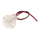 Round LED Livewell Courtesy Lights Marine Boat RV 12V DC Clear Lens