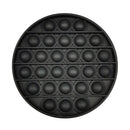 Push Bubble Fidget Sensory Toys Relief Stress Soft Squeeze Toys (Black)