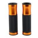 1 Pair 22MM Universal CNC Aluminum alloy Knobs Rubber Handlebar Moto Scoote K8I6