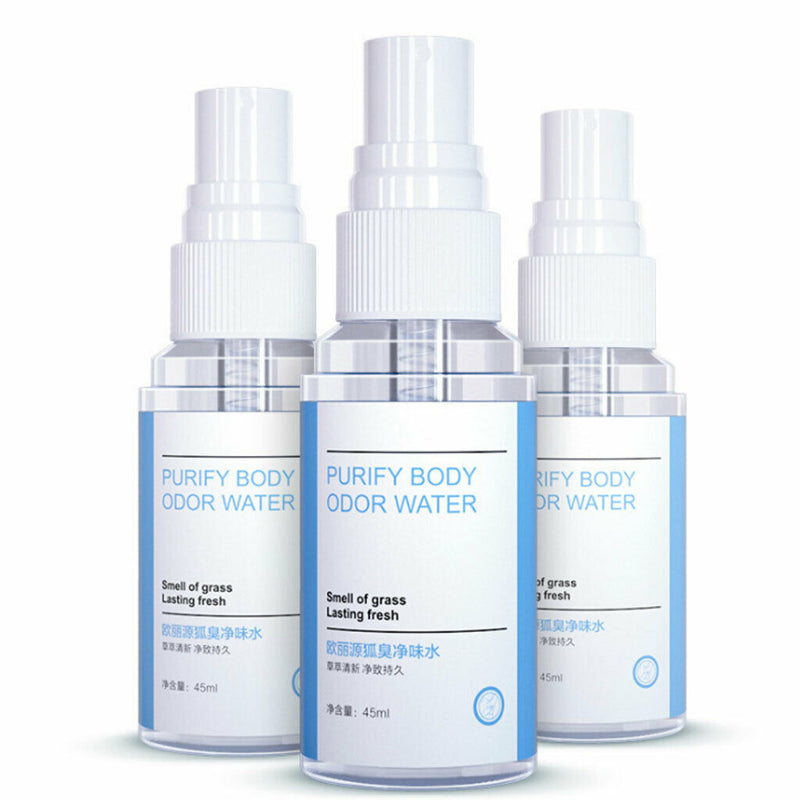 45ml Purify Body Odor Water Spray Long Lasting Refreshing Antiperspirant Remover