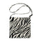 Portable Zebra Canvas Shoulder Tote Women Large Capacity Tote Crossbody Bag