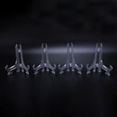 4X dish rack dish holder dish stand for photos 12.5*7.5cm transparent U9L4