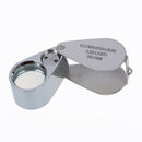 21mm Jewelers Eye Loups Tattoo Magnifier Magnifying Glass with 2 LED 30X