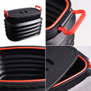 Camp Fishing Auto Cargo Storage Box Outdoor Folding Car Trash Can Water Bucket