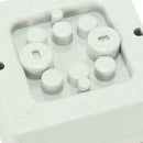 3.9 inch x3.9 inch x2.4 inch (98mmx98mmx61mm) ABS Flame Retardant Dustproof Y9A2