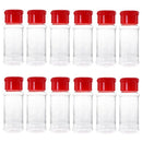 12 Pcs Plastic Spice Salt Pepper Shakers Seasoning Jar Can Barbecue Condime