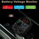 Bluetooth In-Car Wireless Car FM Transmitter MP3 Radio Adapter 2 USB Charger