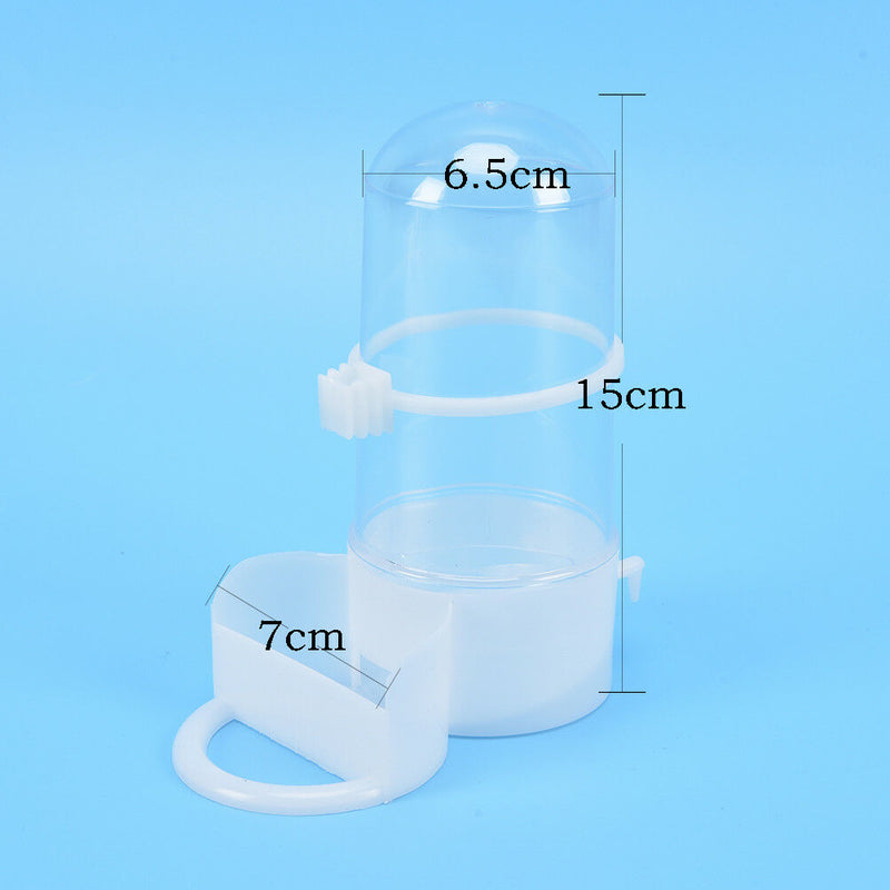 bird pet drinker feeder automatic food waterer clip aviary cage parrot budgie 3C