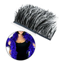 Ostrich Fringe Trim Feather Wedding Halloween Prom Dress Craft Supply Trim
