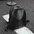Punk Women Rivets PU Leather Zipper Backpack Teen Girls Casual Shoulder Bag A