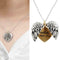 "watch over your "Open Locket Heart Shape Fashion Pendant Women Necklace Gi I2Q8