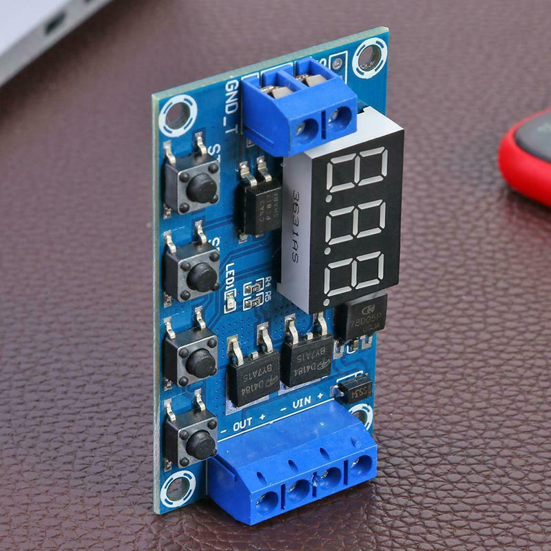 Trigger Cycle Timer Delay Switch 12 24V Circuit Board Dual MOS Tube Control