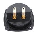 DIY 2-Way Home Car Speaker Stereo Screw Cup Connectors Subwoofer Plugs,Black ( #
