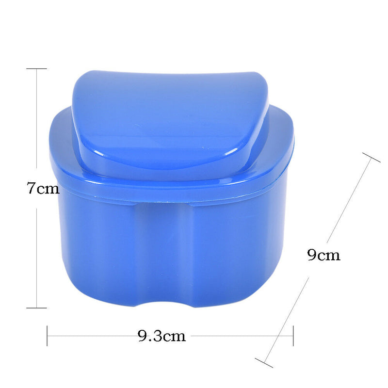 Denture Box Container Tooth Storage Case False Teeth Rinsing Basket DentalCa JR