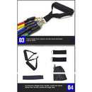 11Pcs Yoga Resistance Bands Set For Home Gym Sports Excercise Fitness Tubes