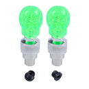 2X Valve Cap Wheel Tire LED Light Lamp for Motorcycle Bicycle Car, Green