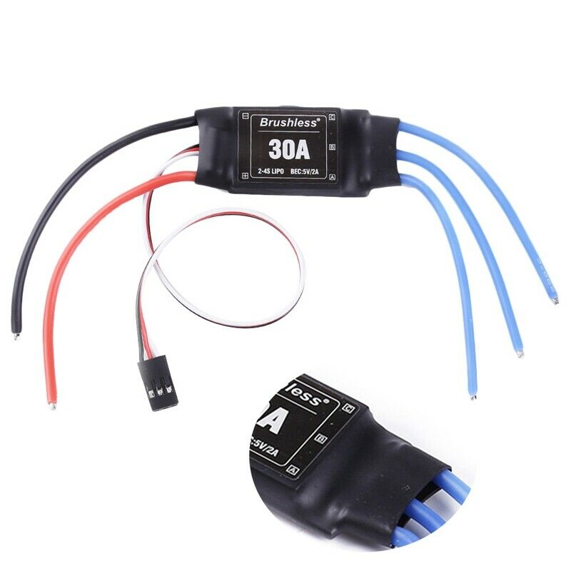 2-4S Lipo 30A Brushless Esc High Refresh Rate For Multi-Axle Aircraft Copte I8E1