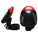 2 LED Red Bike Bicycle Solar Energy Rechargeable Tail Rear Light Flash Light ME