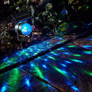 Solar LED Carnival Moving Colour Changing Spotlight Garden Light Party L6L9