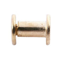 10pcs 5mmx6mm brass coated screws Post for Guertel scrapbook Q9G3
