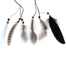 Women Peacock Feather Hair Accessories Headdress Bohemian Knitted Head Band A