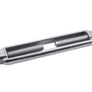 M6 6mm Threaded Stainless Steel Hook Eye Type Die Cast Turnbuckle 5.7 inch