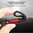 Premium leather keychain, handmade leather car keychain keychain for Porsch