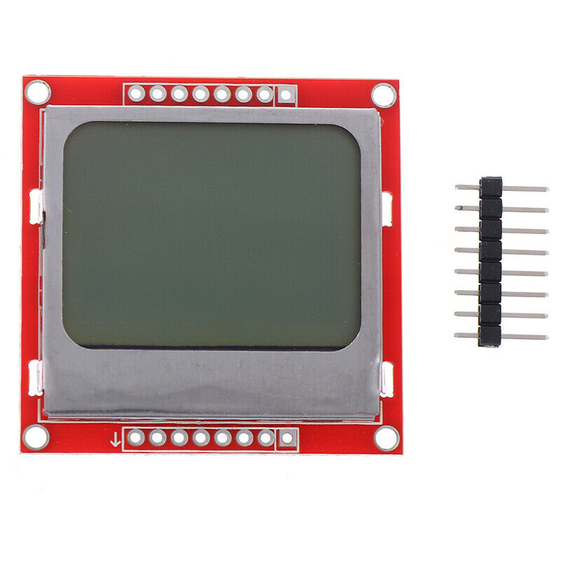 1Pc New 5110 LCD Module Red Backlight Adapter PCB For Nokia 5110  ty