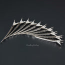10x Metal Single Prong Alligator Clip Hair Bows Hairdressing Sectioning Barrette
