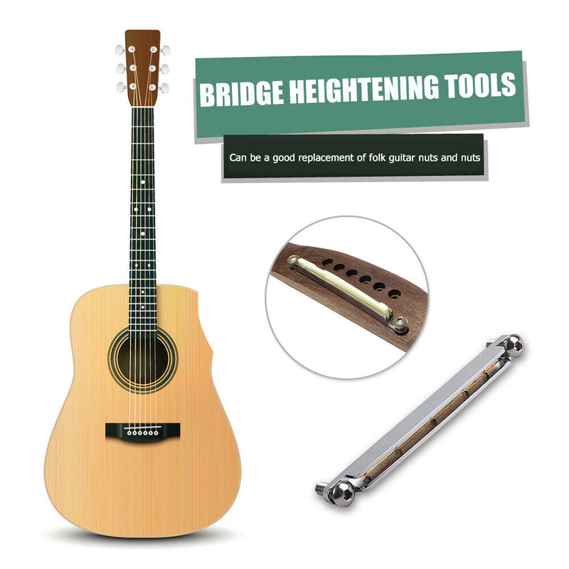 Acoustic Guitar Adjustable Bridge Saddle+Screwdriver Stringed Instruments A
