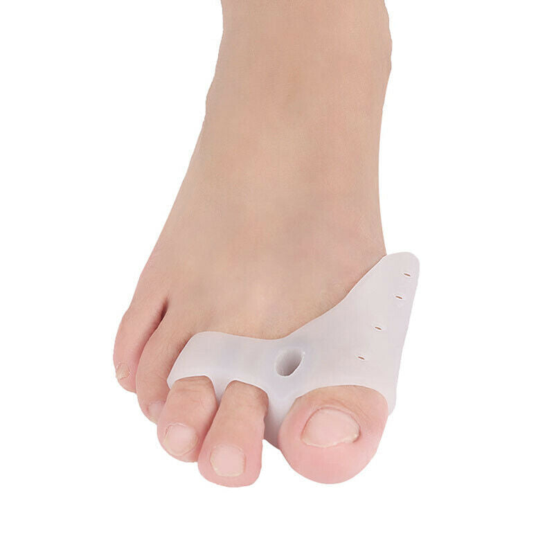 1Pair Silicone Bunion Toe Corrector Orthotics Straightener Separator Pain ReliME
