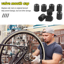 10x Car Bicycle Bike Tire Valve Caps Plastic Valve Stem Dust Caps with Seal Ring