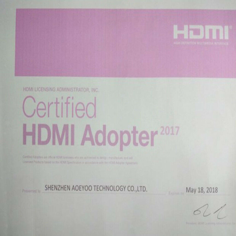 HDMI Male To HDMI Female Adapter Converter Connector For Tablet PC TV