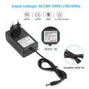 21V 2A 18650 Lithium Battery Charger DC5.5mm Power Adapter Charger (EU)