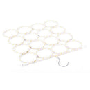 16 Holes Ring Rope Scarf Holder Hanger Shawl Storage Display Hook Rack Styl L2K7