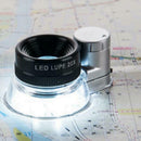 1pcs 6-LEDs Light 20X Magnifying Glass for Jewelry Identification New NNC