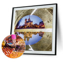 Castle 5D Round Diamond Painting Embroidery DIY Needlework Cross Stitch Set