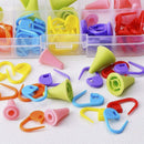 60 Pieces Knitting Crochet Locking Stitch Markers Mix Color and 20 Pieces 2