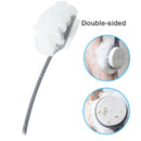 Sided Long Handle Body Shower Back Brush Skin Massage Scrubber Bath Sponge T Hn