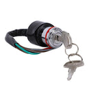 6-Wires Motorcycle Scooter Security Ignition Electric Door Lock Fit For Gn