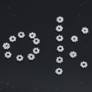 200pcs Loose Spacer Beads Craft 4mm Daisy Snowflake Jewelry Findings Crafts