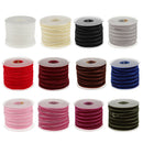 4x 20Yard 10mm Velvet Ribbon For Crafts Embellishments Wedding Decor Mixed